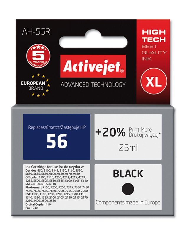 EAN 5904356280657 - Activejet AH-56R cartucho de tinta 1 pieza(s) Compatible Alto rendimiento (XL) imagen 2