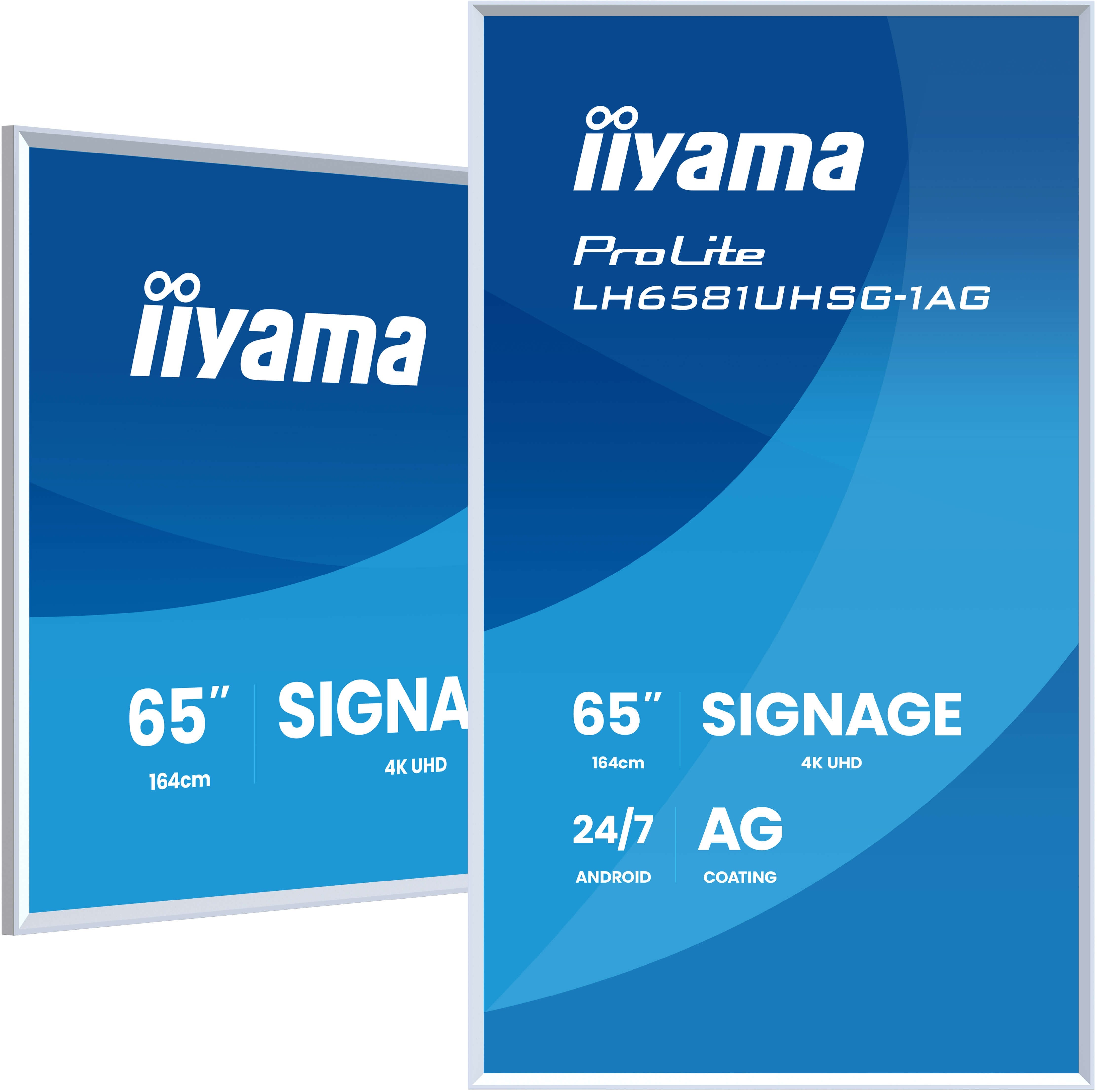 EAN 4948570125623 - iiyama LH6581UHSG-1AG pantalla de señalización Pantalla plana para señalización digital 163,8 cm (64.5") imagen 1