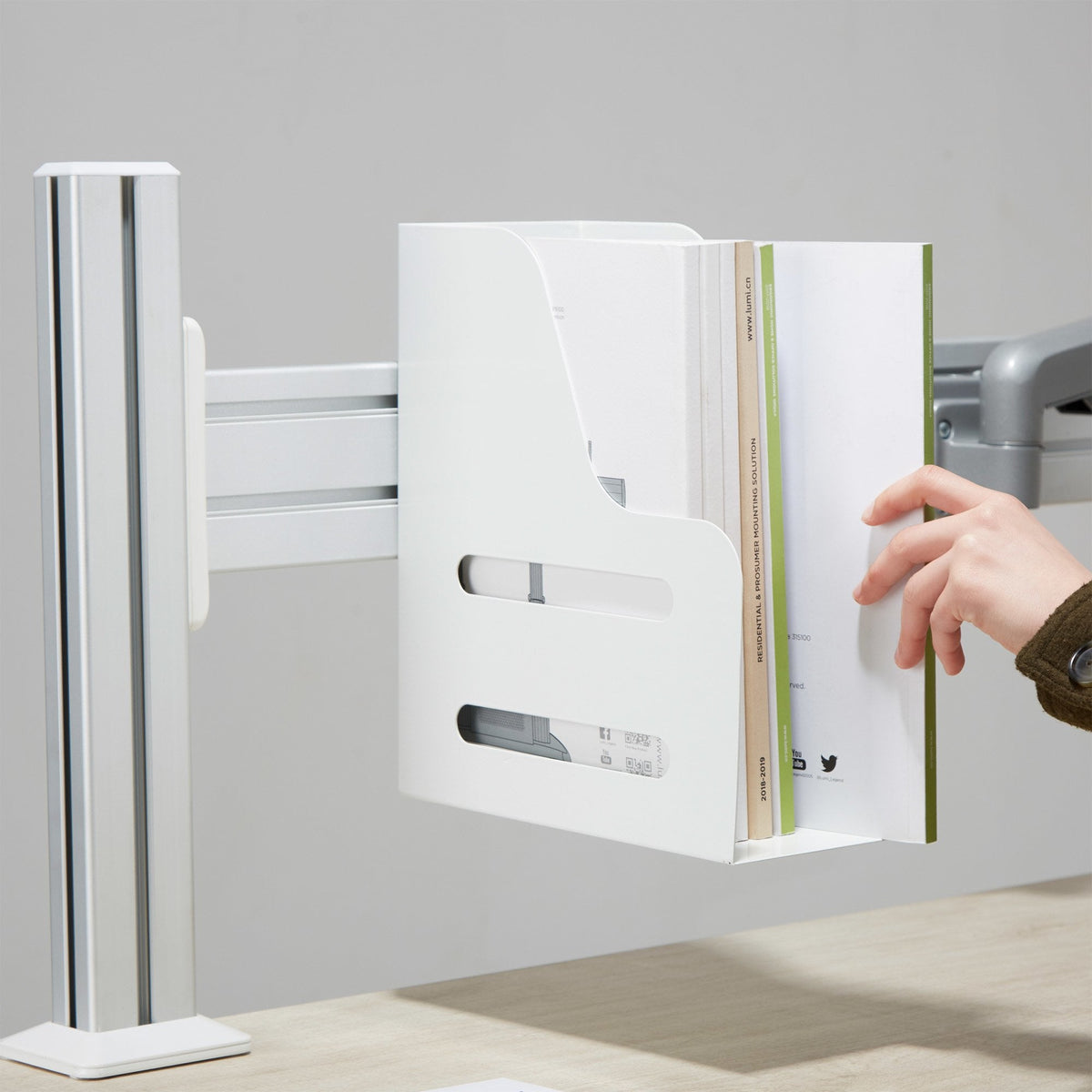 Carpeta Para Documentos Inline Slatwall, Blanca