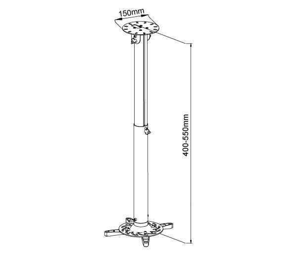Vivolink Vlmc200 Montaje Para Projector Techo Blanco