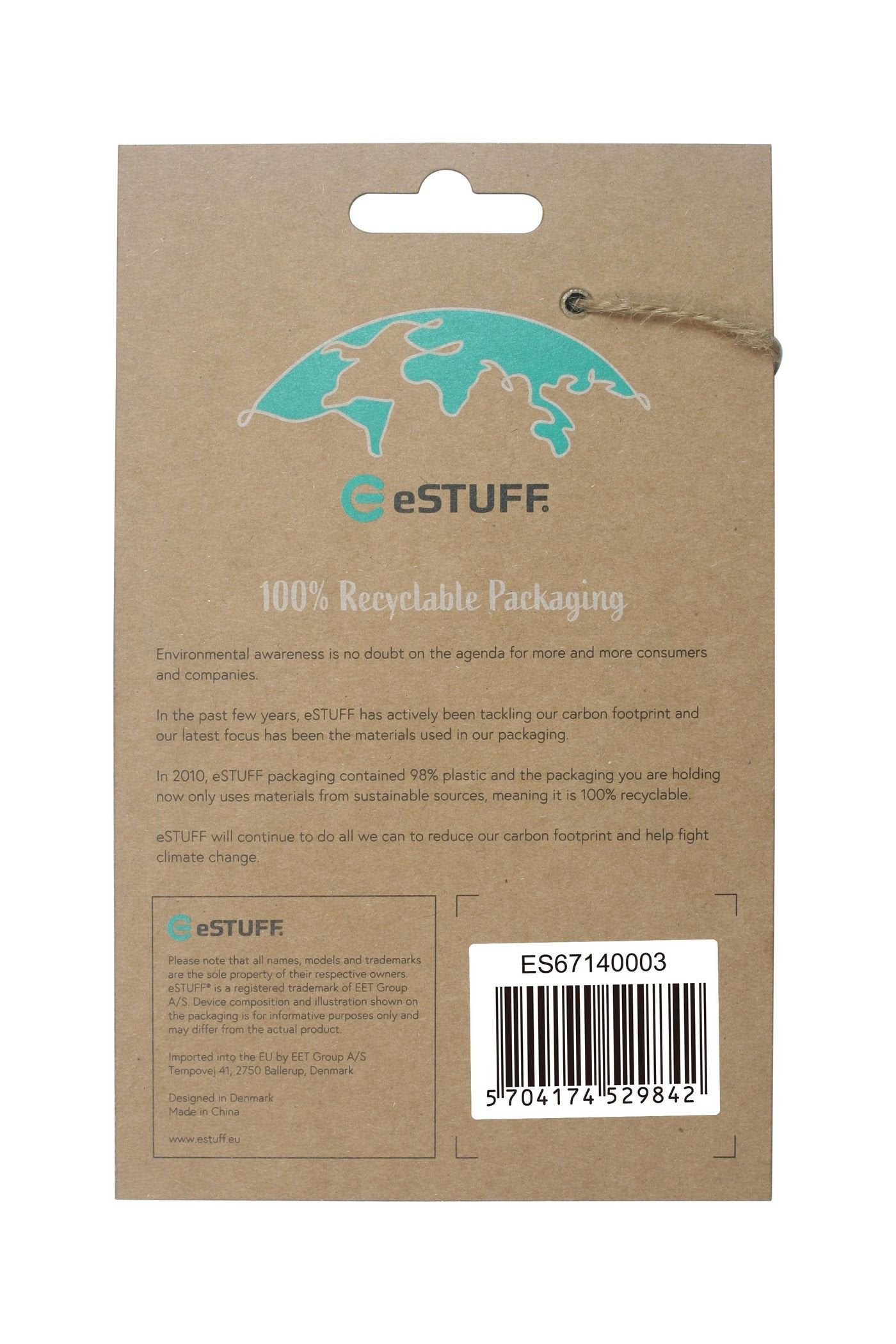 EAN 5704174529842 - eSTUFF ES67140003 funda para teléfono móvil 15,5 cm (6.1") Transparente imagen 2