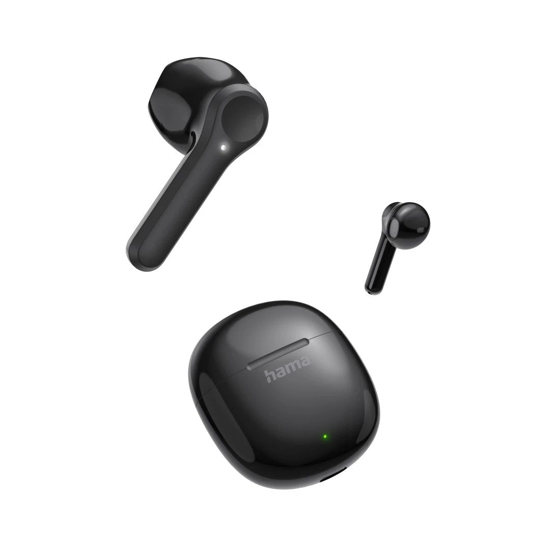 Auricular Intrauditivo Bluetooth Hama Action One Negro Tws Hasta 20h Microfono Tactil