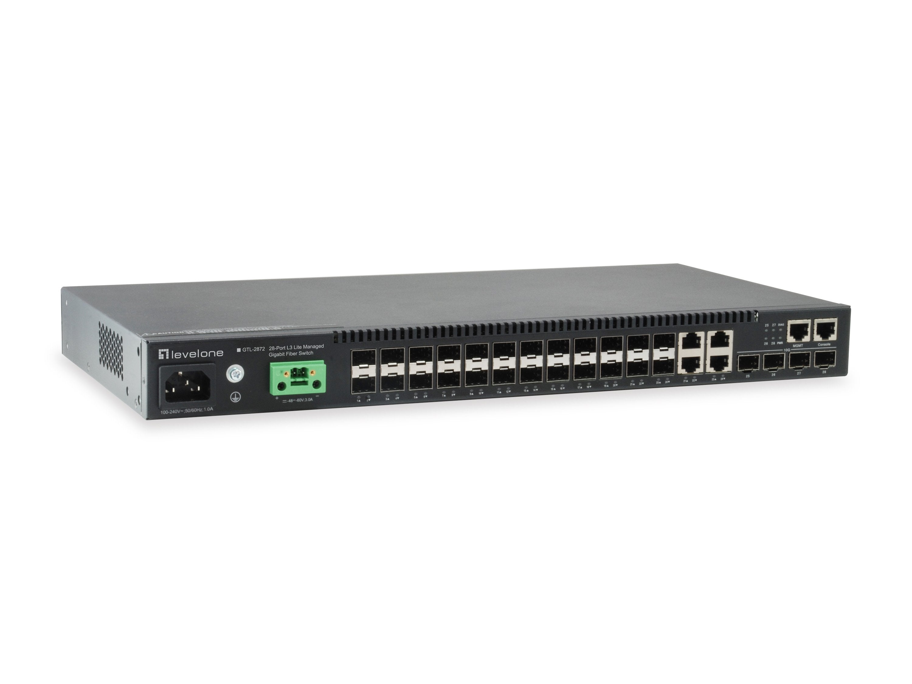 EAN 4015867203064 - LevelOne GTL-2872 switch Gestionado L3 Negro imagen 1