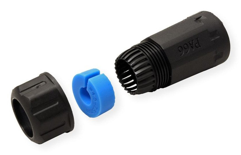Value Rj-45 Kupplung Geschirmt, Cat.6 (Class E), Outdoor Industrie, Schwarz