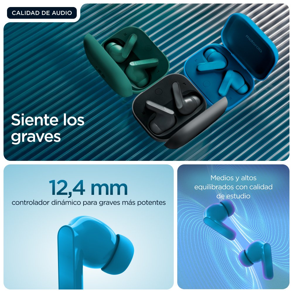 EAN 0840493607023 - Motorola Moto Buds Bass Auriculares True Wireless Stereo (TWS) Dentro de oído Llamadas/Música Bluetooth A imagen 11