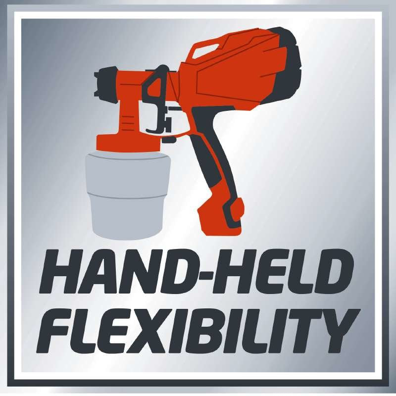 Pistola Pulverizadora De Pintura Einhell Tc-Sy 500 P (Rojo/Negro, 500 Vatios) 4260010