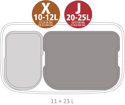 EAN 8710755121227 - Brabantia 121227 cubo de basura Rectangular Negro imagen 7