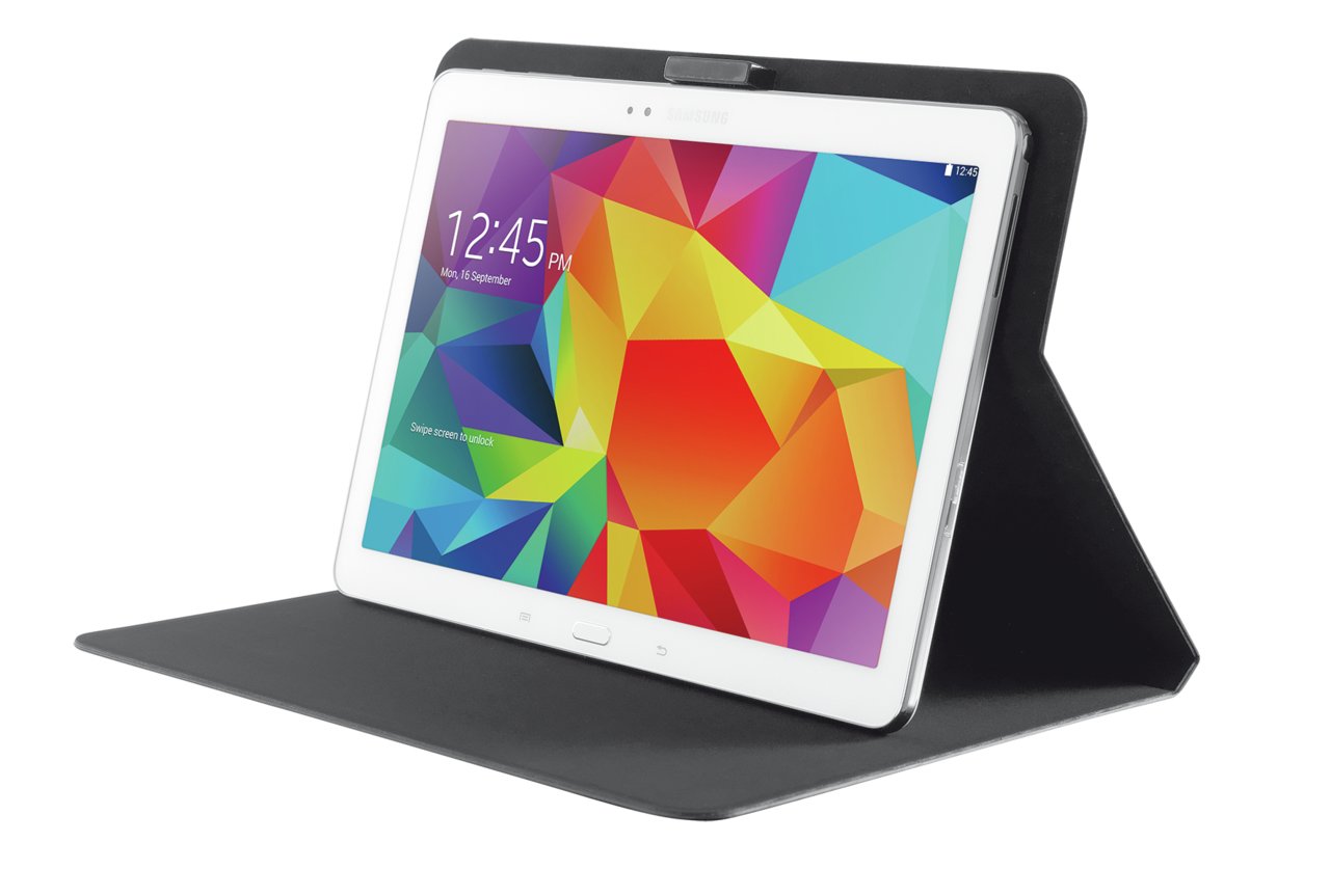 Funda Rabat Trust Para Samsung Galaxy Tab 10 Tab3/4/Note/Pro/S (Negro)