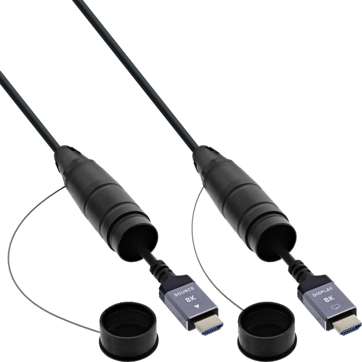 Carrete De Cable Hdmi , Cable Hdmi 2.1 De Aoc, 8k/60hz, Blindado, Negro, 90 M Inline