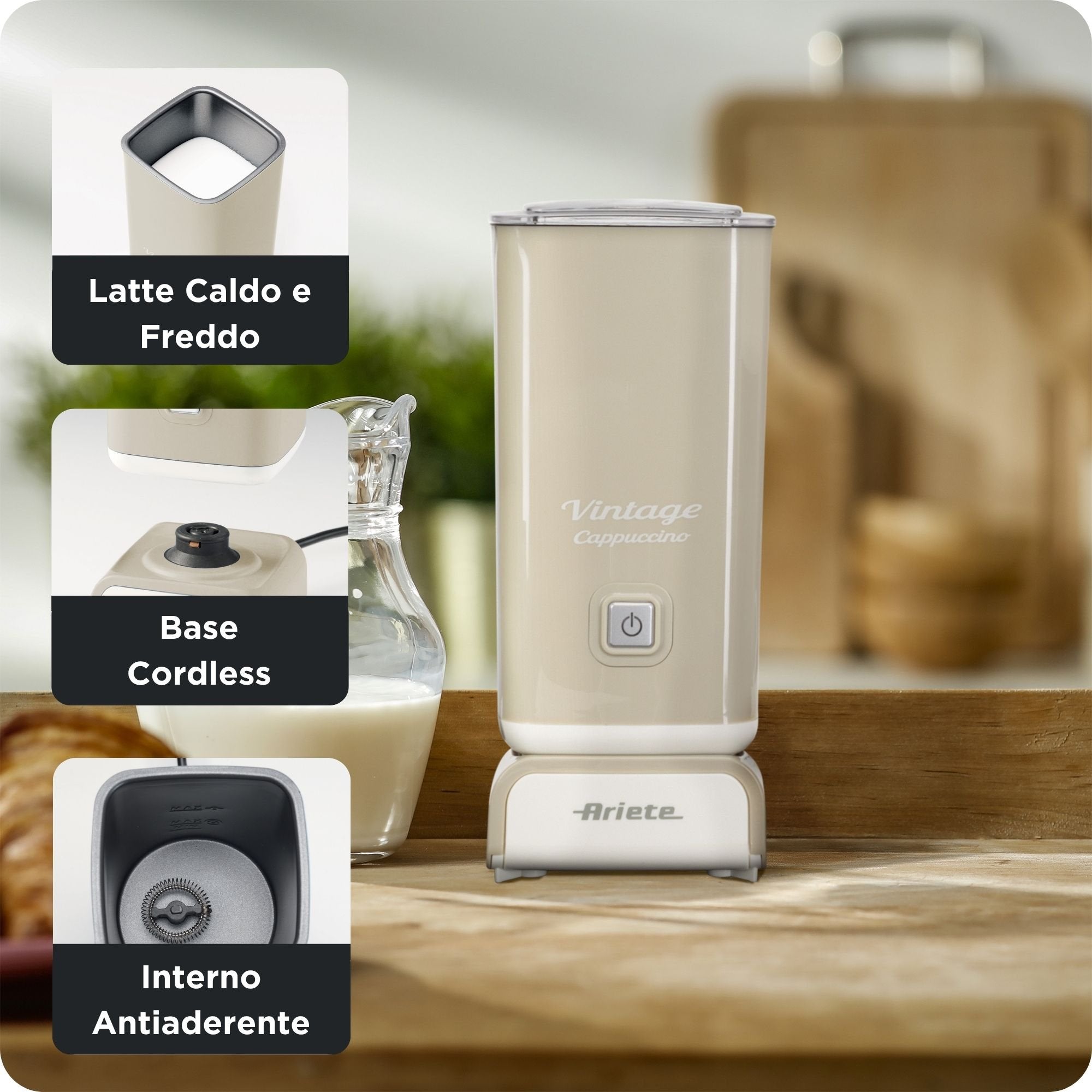 EAN 8003705113954 - Ariete 2878/03 Automatic milk frother/warmer Beige imagen 3