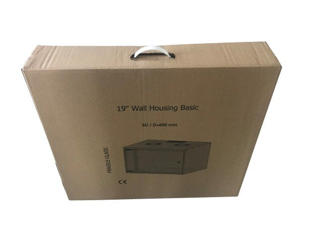 19" 9he Wandgeh. Basic, Tiefe 450mm, Unmontiert, Grau