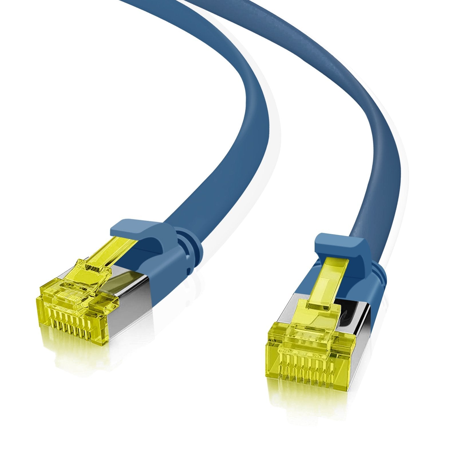 Helos Cable De Red Ultraplano U/Ftp Cat 6a Azul 2,0m