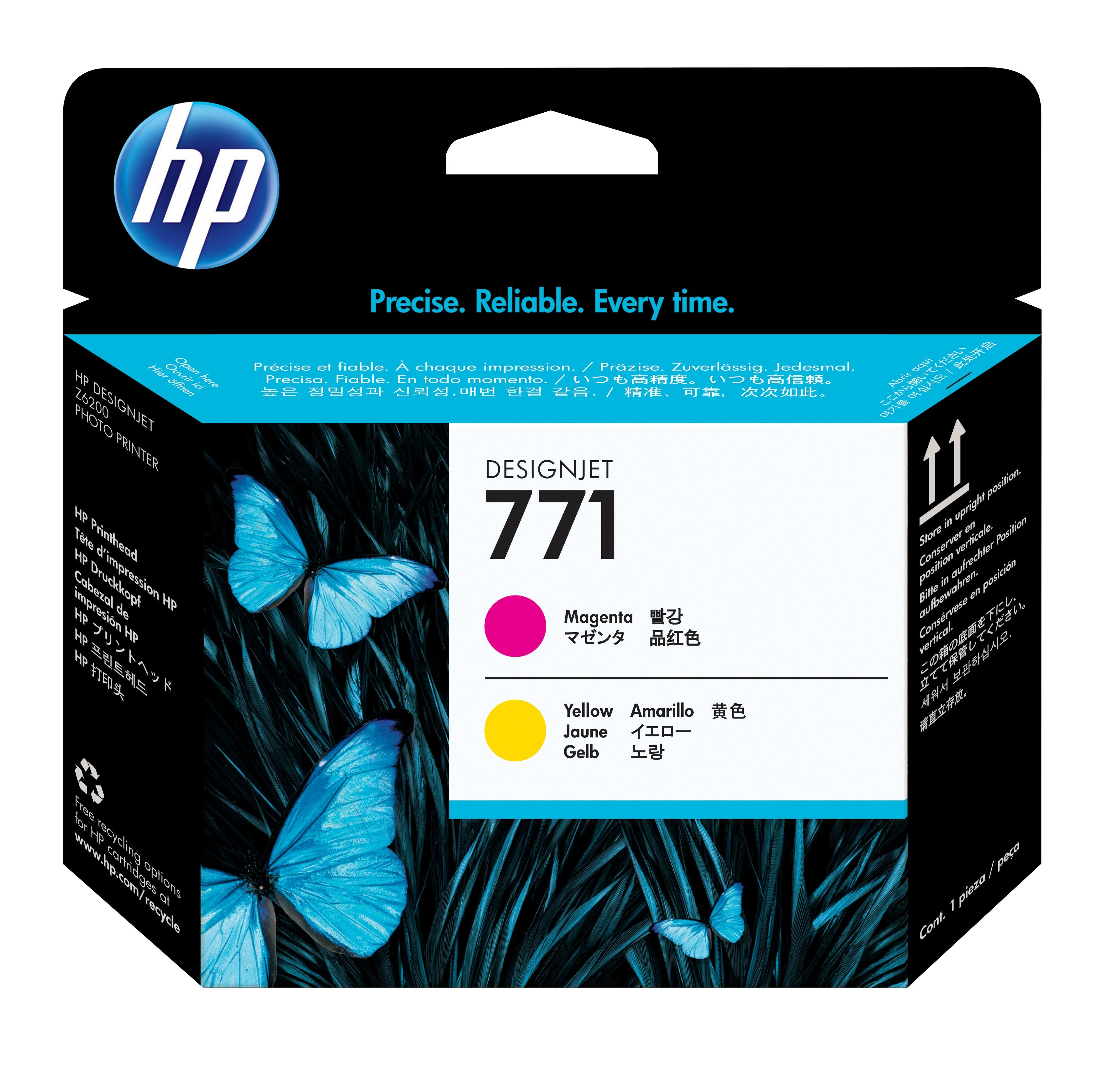 EAN 0884962986448 - HP 771 Magenta/Yellow DesignJet Printhead cabeza de impresora Inyección de tinta térmica imagen 1