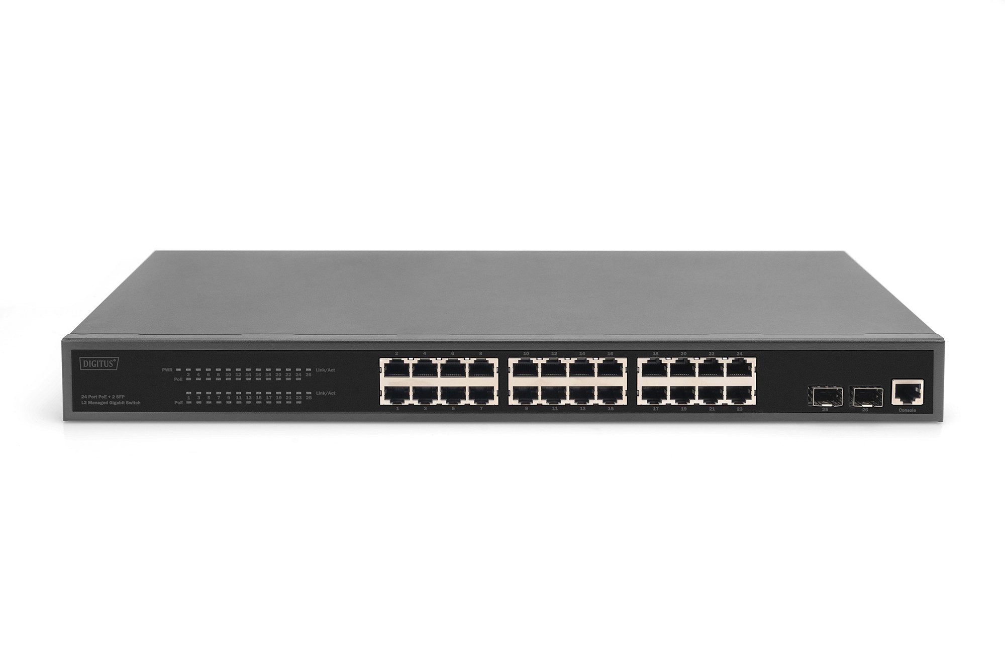 Switch Digitus Conmutador Poe L2 Managed Gigabit Ethernet De 24 Puertos