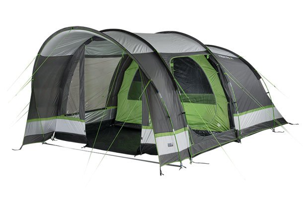 High Peak Bozen 6.0 Verde, Gris, Blanco Tienda Tipo Túnel