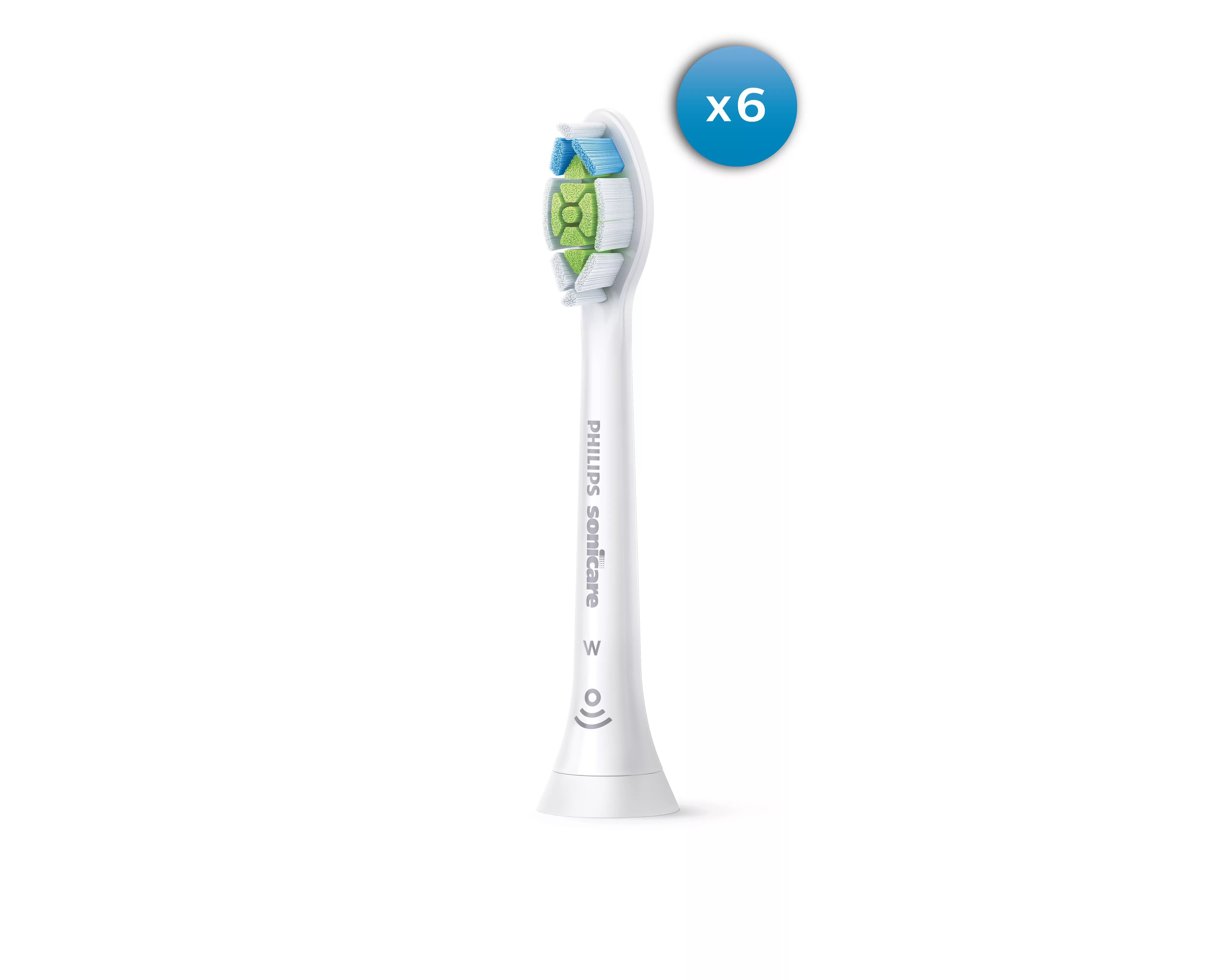 EAN 8710103850403 - Philips HX6066/10 cepillo de cabello 6 pieza(s) Blanco imagen 2
