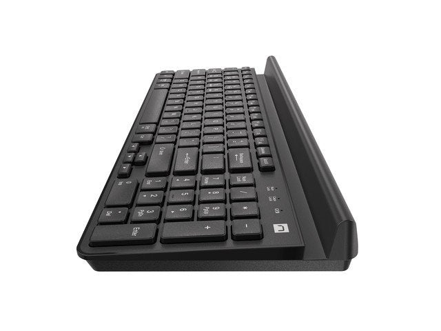 Teclado Ingles Natec Wireless Keyboard Felimare Us Slim Bt+2.4ghz Tablet Phone Holder