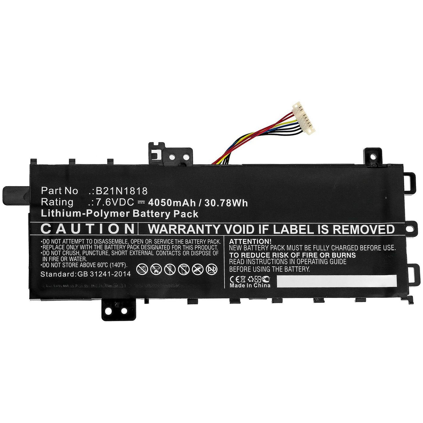 Laptop Battery For Asus 31,54wh Li-Polymer 7,6v