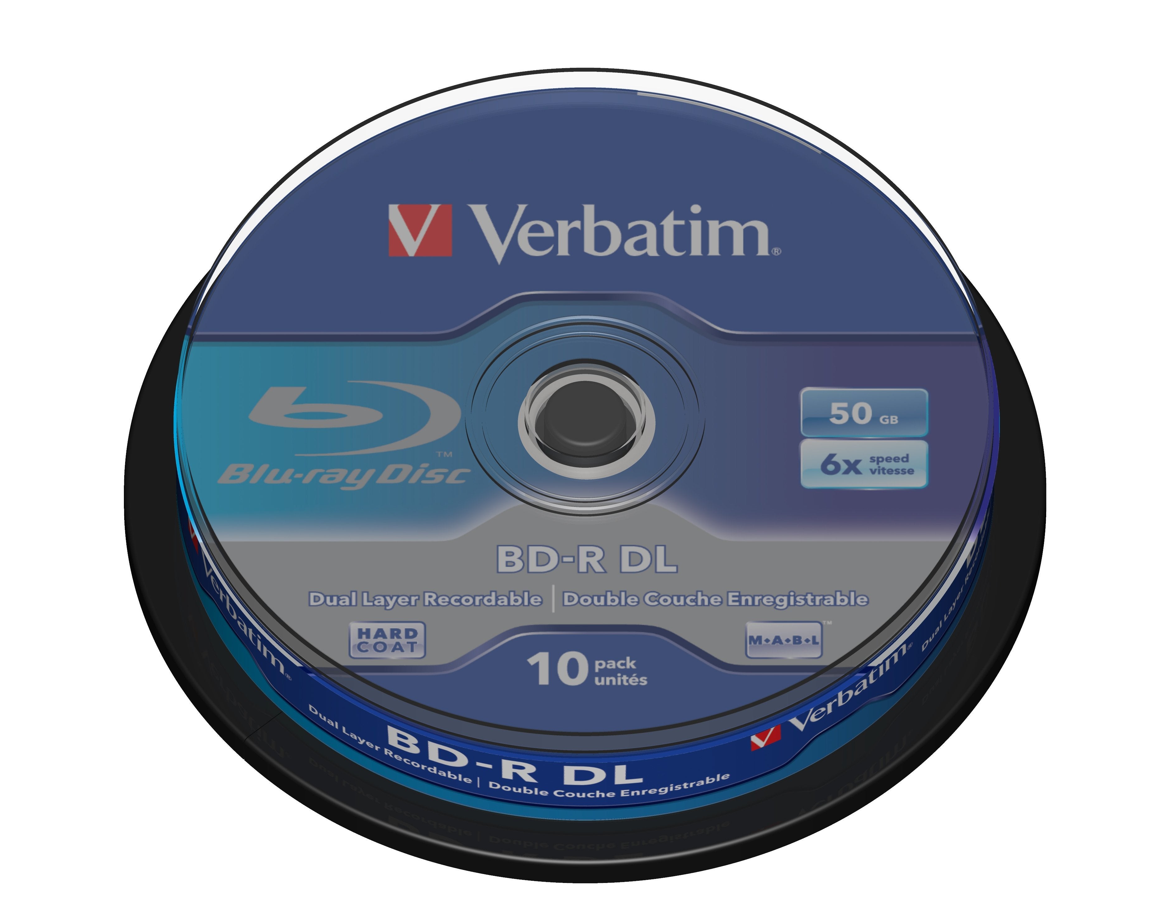 Verbatim Disco Blu-Ray Lectura/Escritura (Bd) Bd-R 50 Gb 10 Pieza(S) 43746