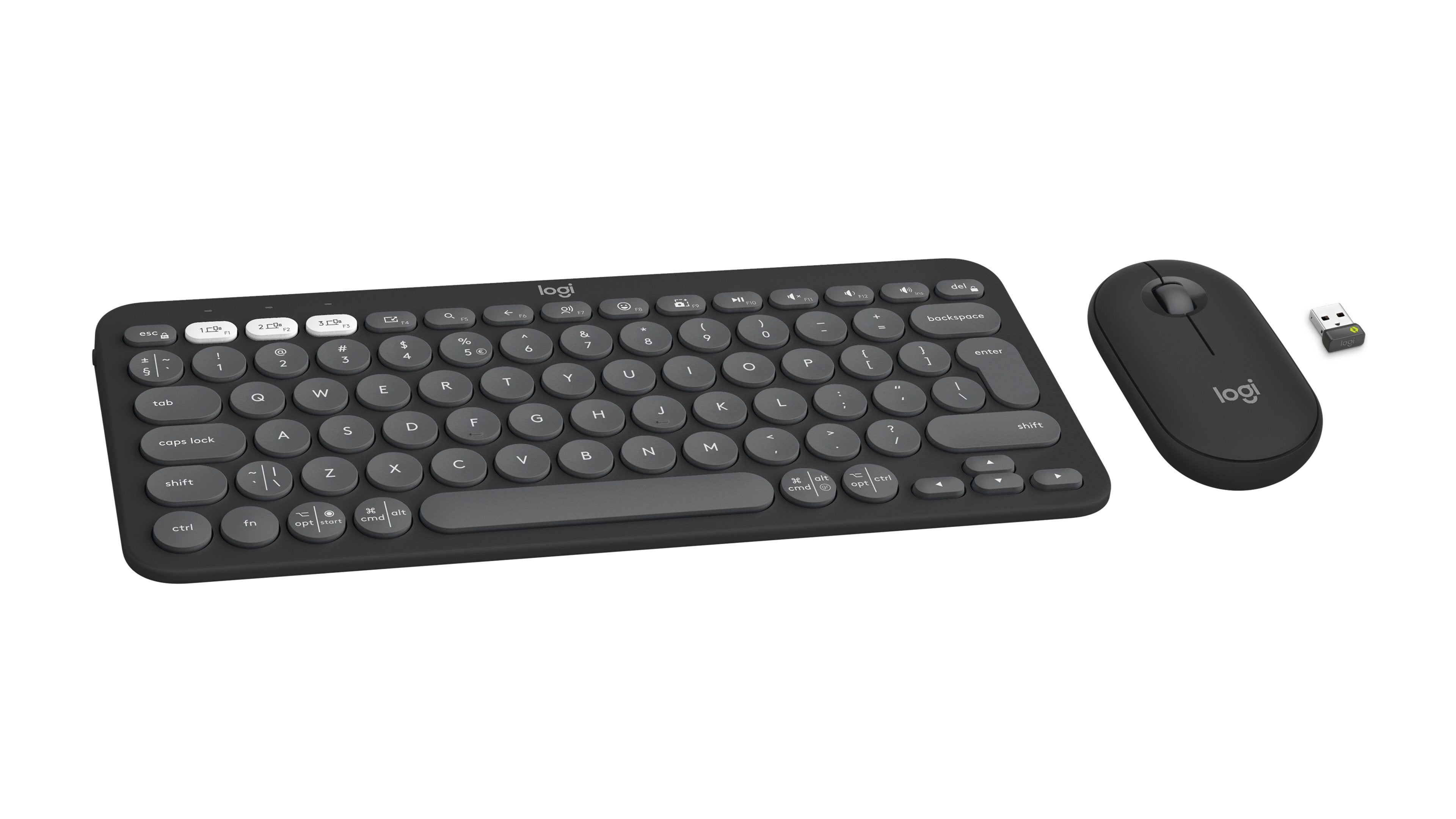 EAN 5099206115606 - Logitech 920-012239 teclado Ratón incluido Universal RF Wireless + Bluetooth QWERTY Internacional de EE.U imagen 3