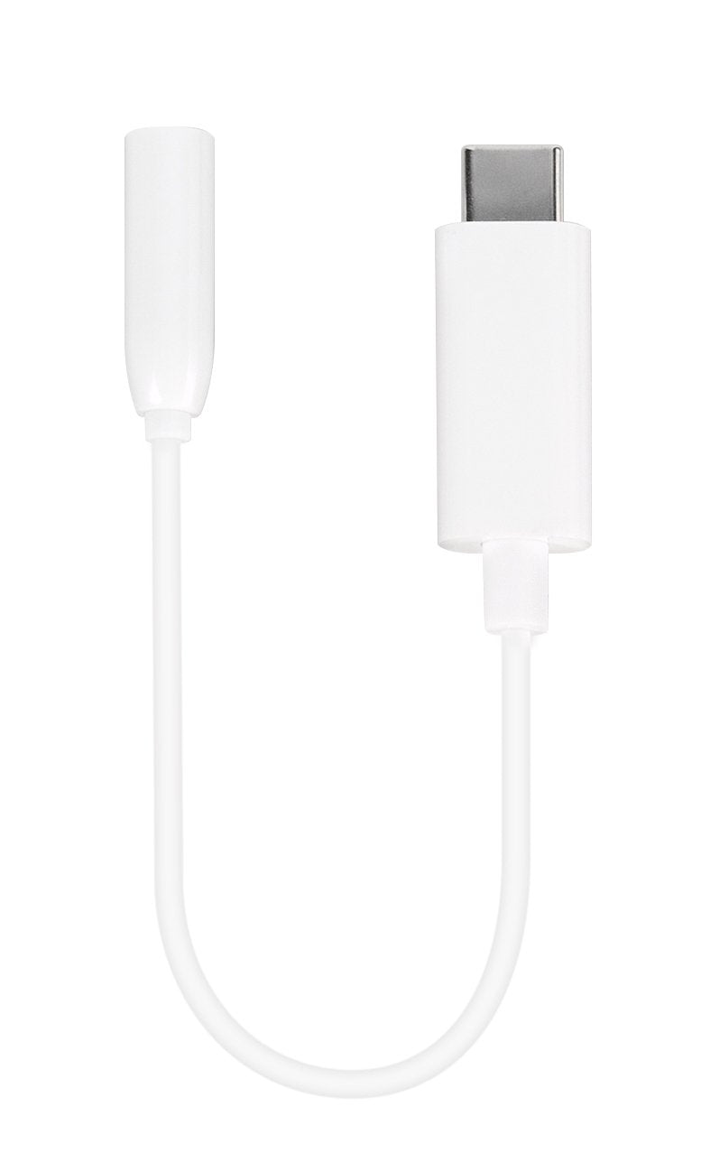 EAN 4008928617641 - Vivanco AAVVUSBC10W cable de teléfono móvil Blanco 0,1 m USB C 3,5mm imagen 1