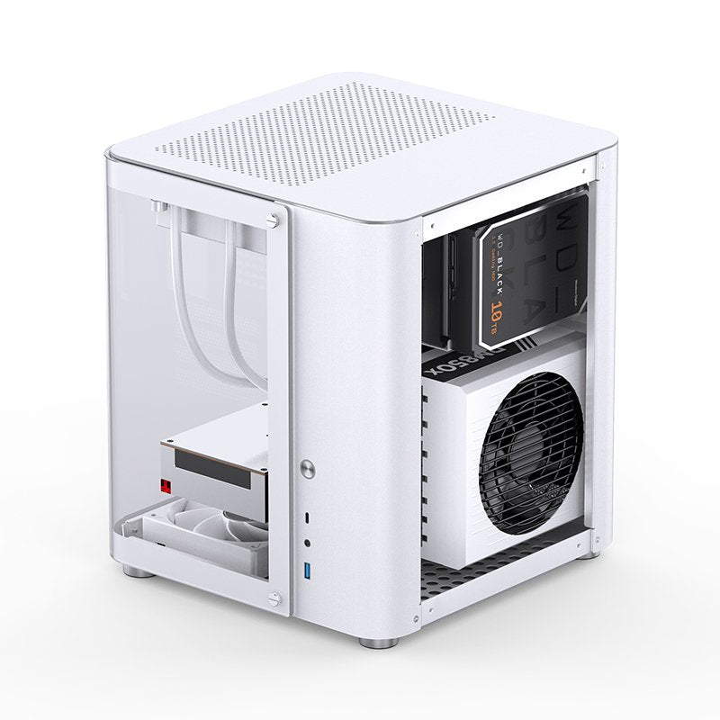 Jonsbo Tk-1 2.0 Micro-Atx Carcasa, Tempered Glass - Blanco