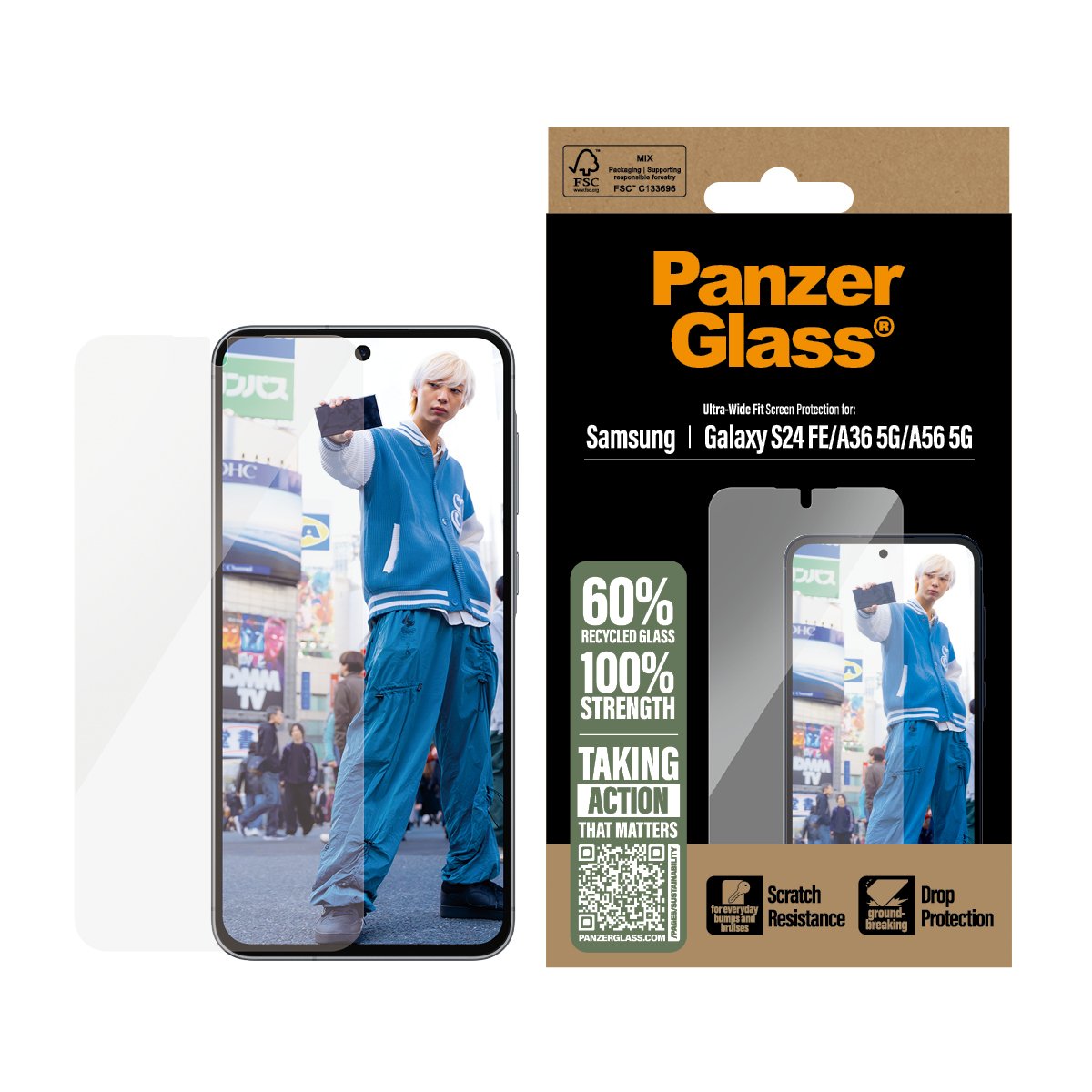 EAN 5715685023064 - PanzerGlass ® Screen Protector Samsung Galaxy S24 FE | A36 5G | A56 5G | Ultra-Wide Fit Protector de pant imagen 2