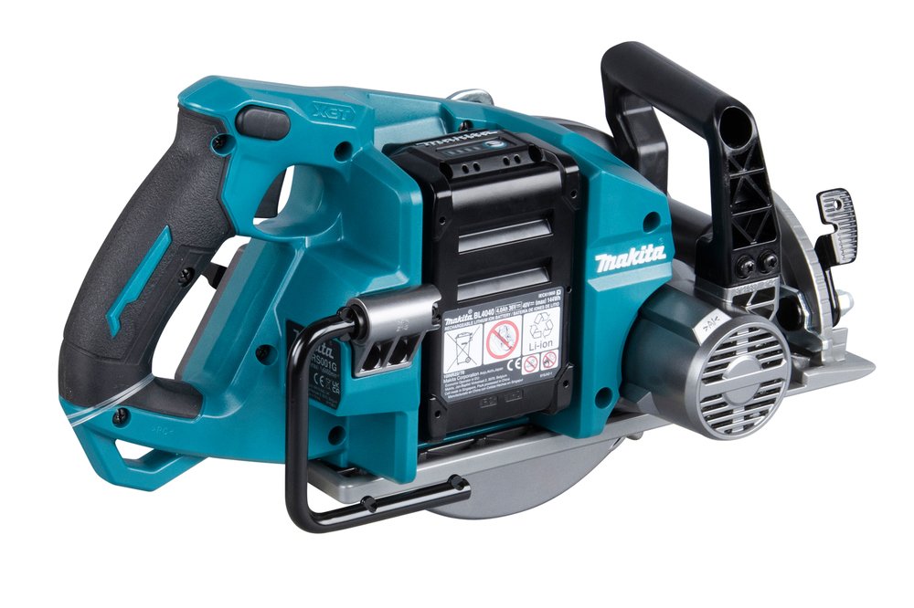 Sierra Circular Inalámbrica Makita Rs001gz Xgt, 40 Voltios (Azul/Negro, Sin Batería Ni Cargador)