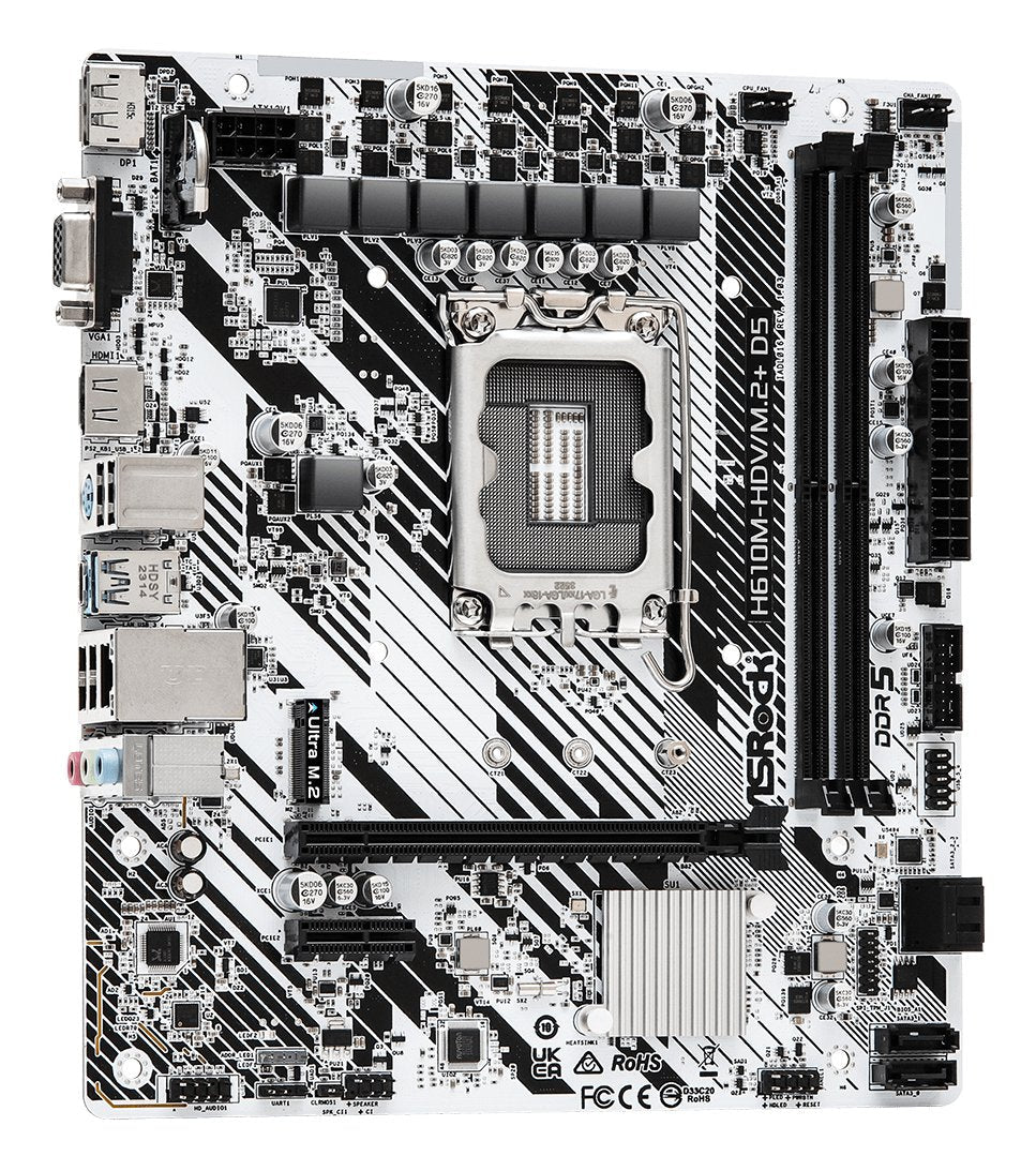 EAN 4710483943478 - Asrock H610M-HDV/M.2+ D5 Intel H610 LGA 1700 micro ATX imagen 4