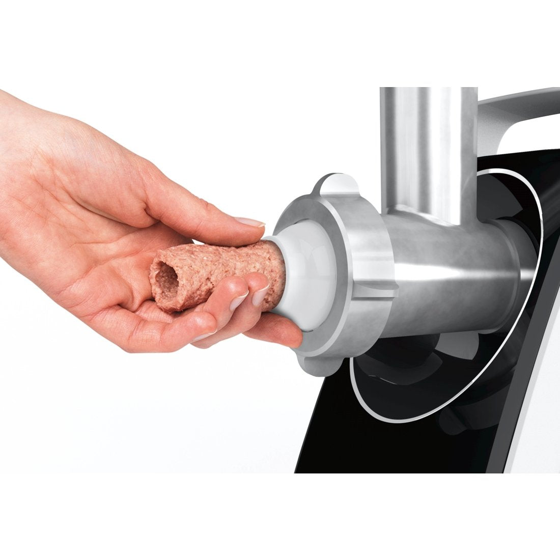 Picadora De Carne Bosch Mfw3850b Blanco, 1800 W, Nãºmero De Velocidades 2, Rendimiento (Kg/Min) 2, 500 W