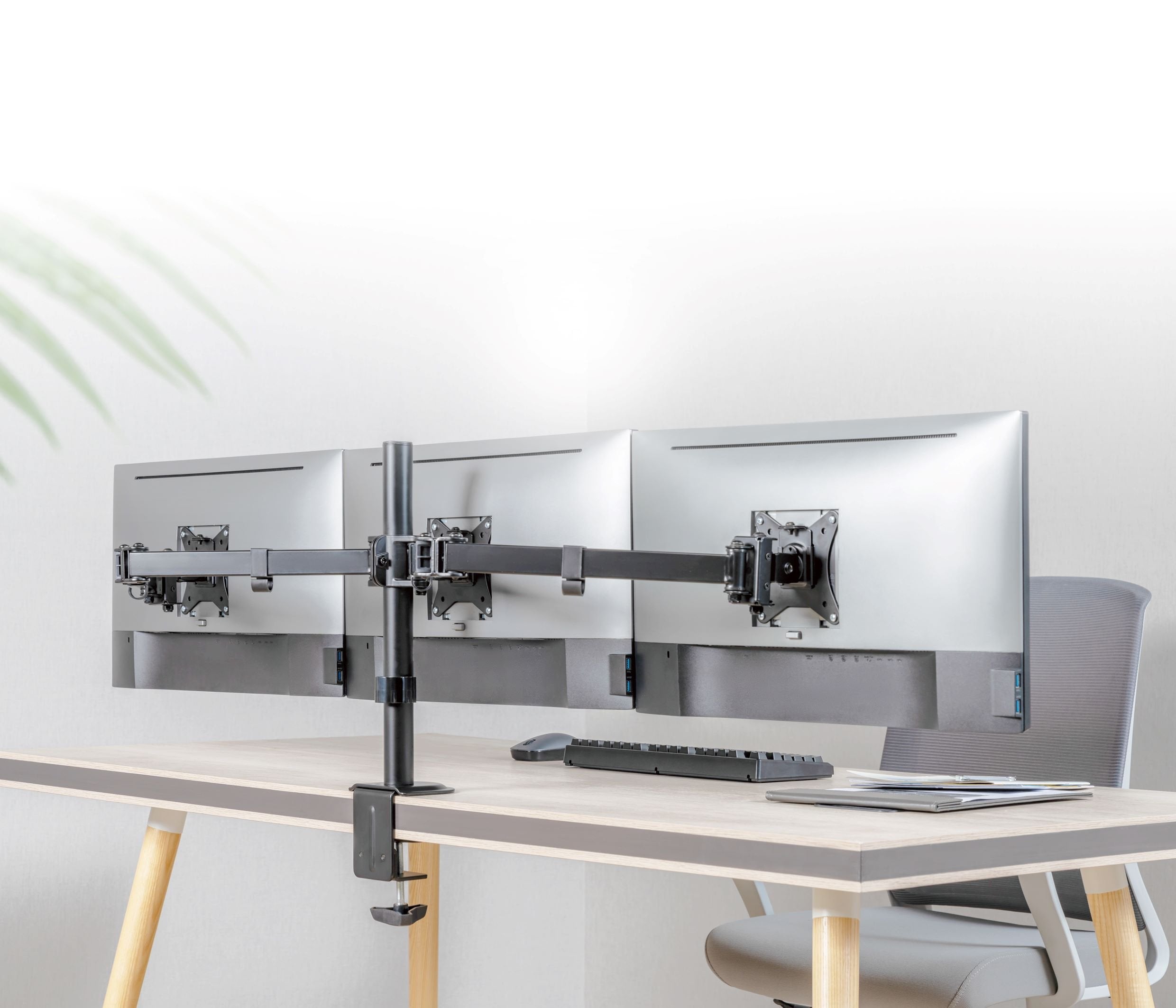 EAN 8716309126267 - Gembird MA-D3-01 soporte para monitor 68,6 cm (27") Escritorio Negro imagen 15