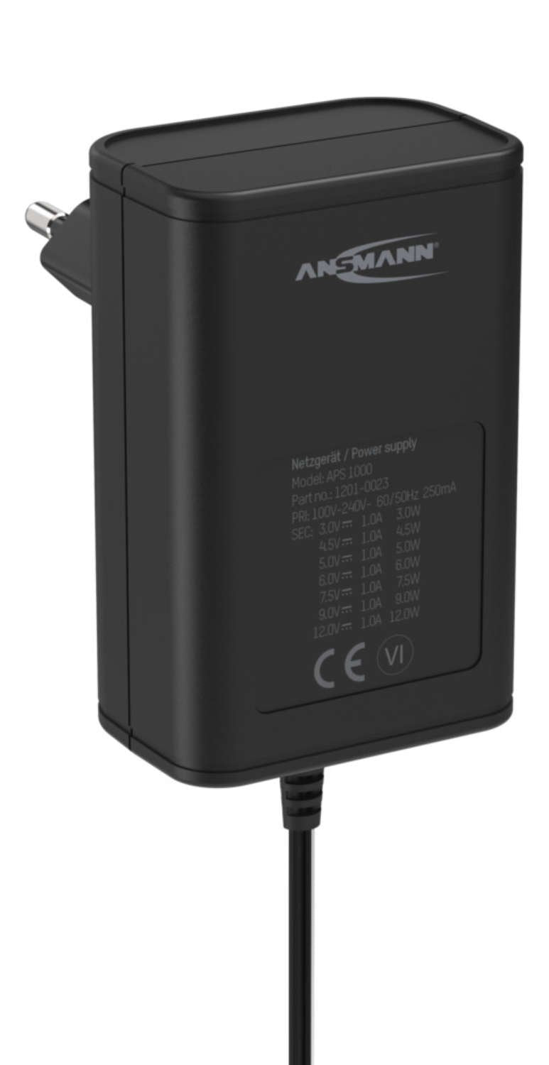 EAN 4013674164103 - Ansmann 1201-0023 adaptador e inversor de corriente Interior 12 W Negro imagen 4