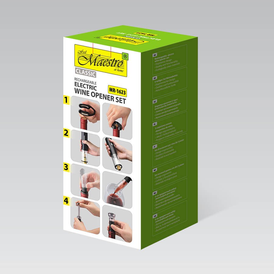 EAN 4820268322302 - Maestro MR-1623 abrebotellas Negro imagen 4