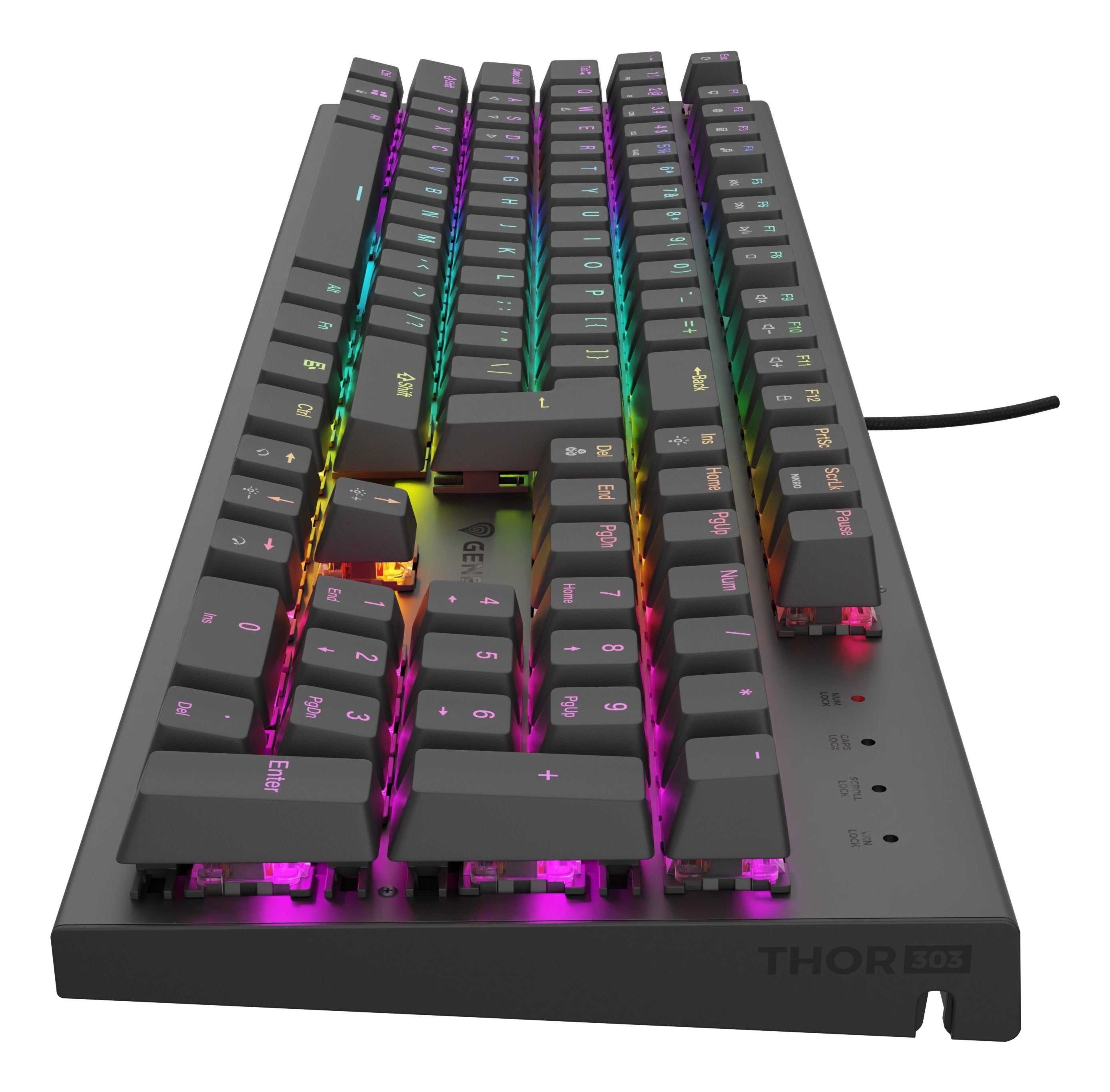 EAN 5901969444582 - GENESIS Thor 303 teclado Juego USB QWERTY Inglés de EE. UU. Abedul imagen 2