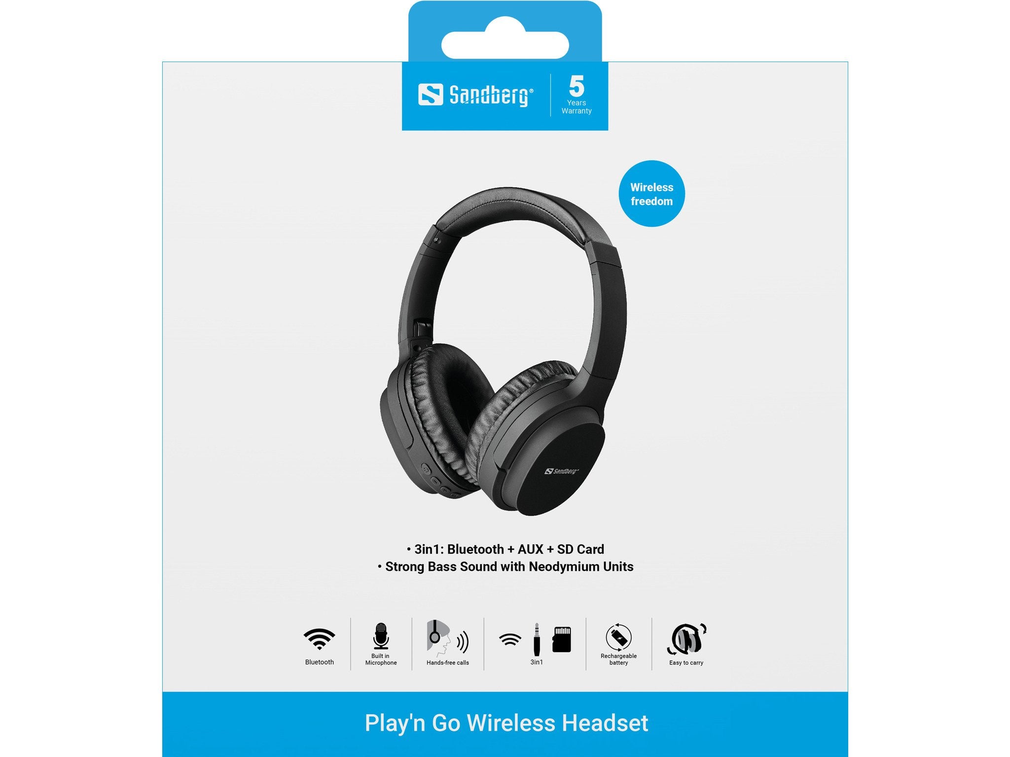 EAN 5705730126376 - Sandberg 126-37 auricular y casco Auriculares Inalámbrico y alámbrico Diadema Llamadas/Música USB Tipo C imagen 3