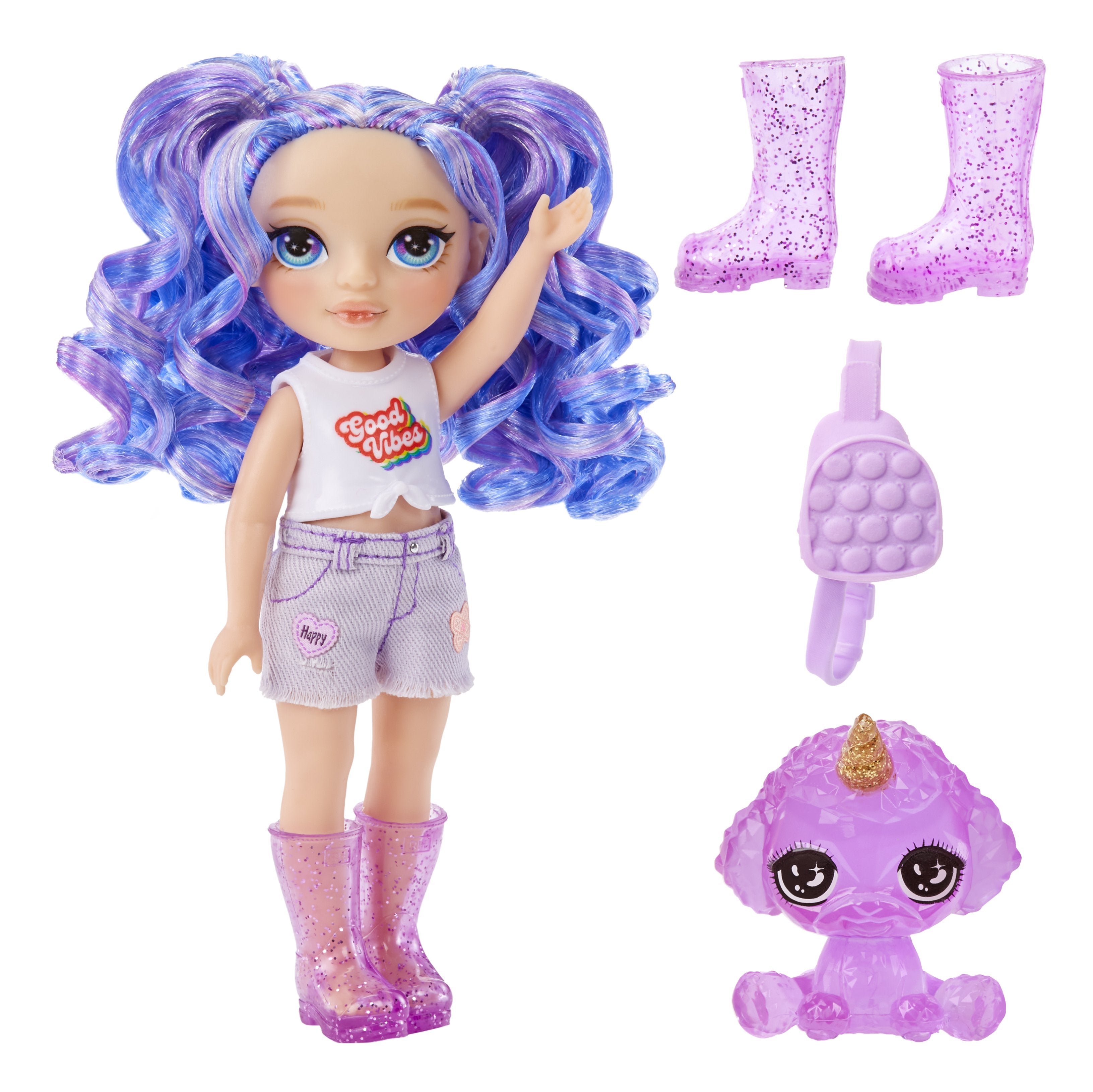 Muñeca Mga Entertainment Rainbow High Littles - Amatista (Púrpura) 531234-Euc