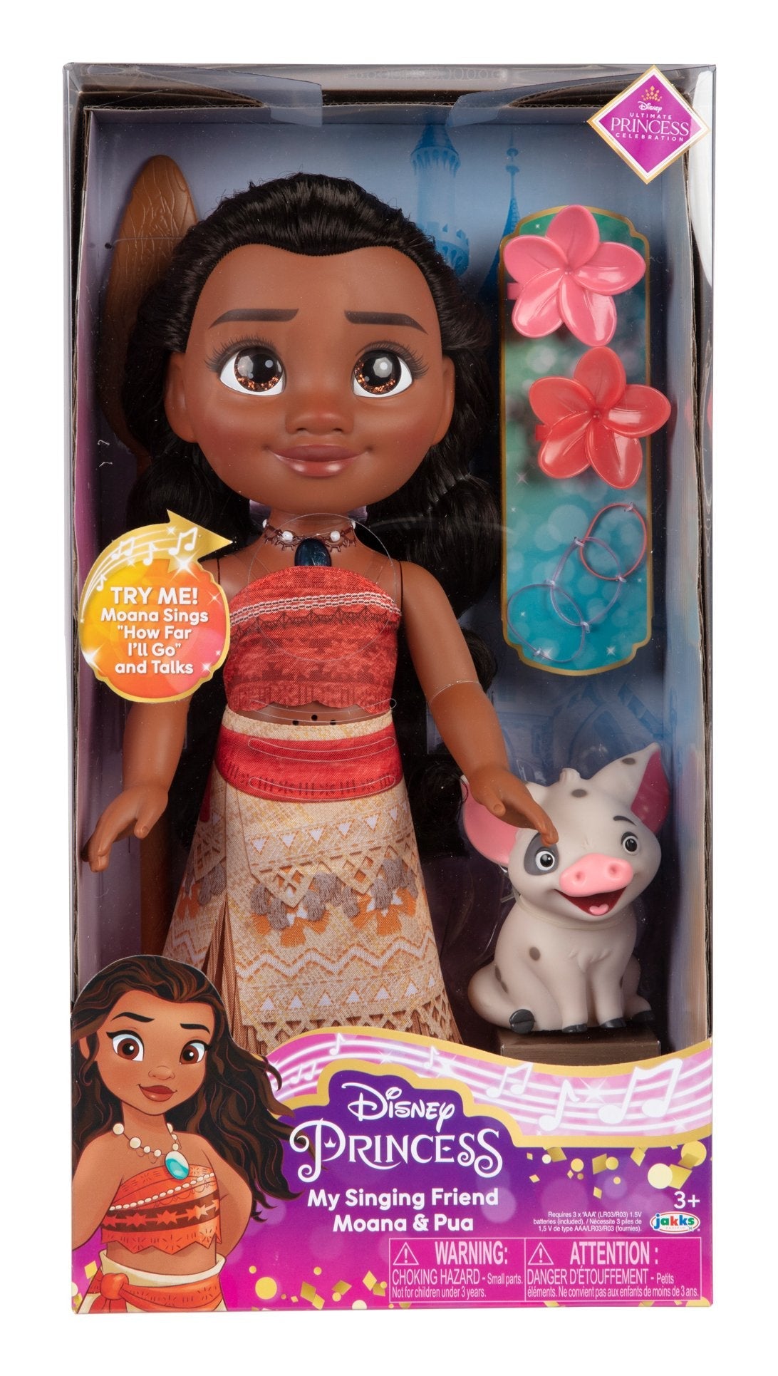 Muñeca Vaiana Moana Disney 38cm Musical