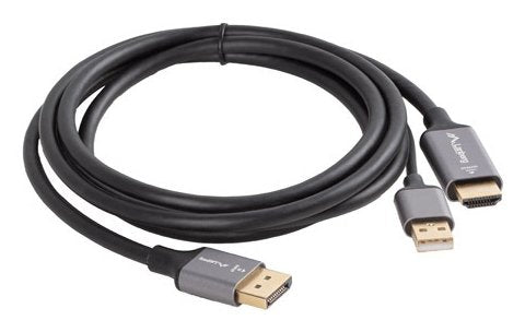 EAN 5901969441512 - Lanberg CA-HDDP-20CU-0018-BK adaptador de cable de vídeo 1,8 m DisplayPort HDMI + USB Negro, Plata imagen 4