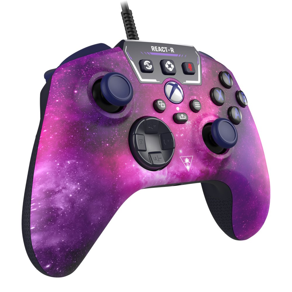 Turtle Beach React-R Negro, Púrpura Usb Gamepad Analógico/Digital Pc, Xbox One, Xbox Series S, Xbox Series X
