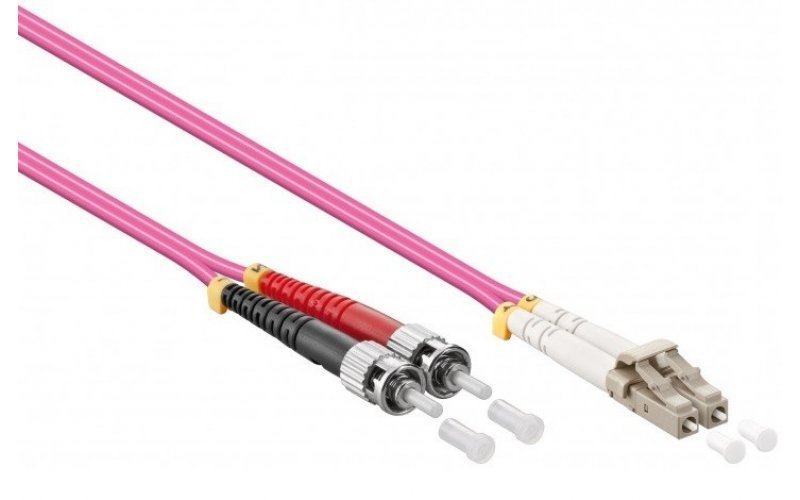 Fiberpatchkabel Lc-St Om4 3,0m, 50/125, Multimode,