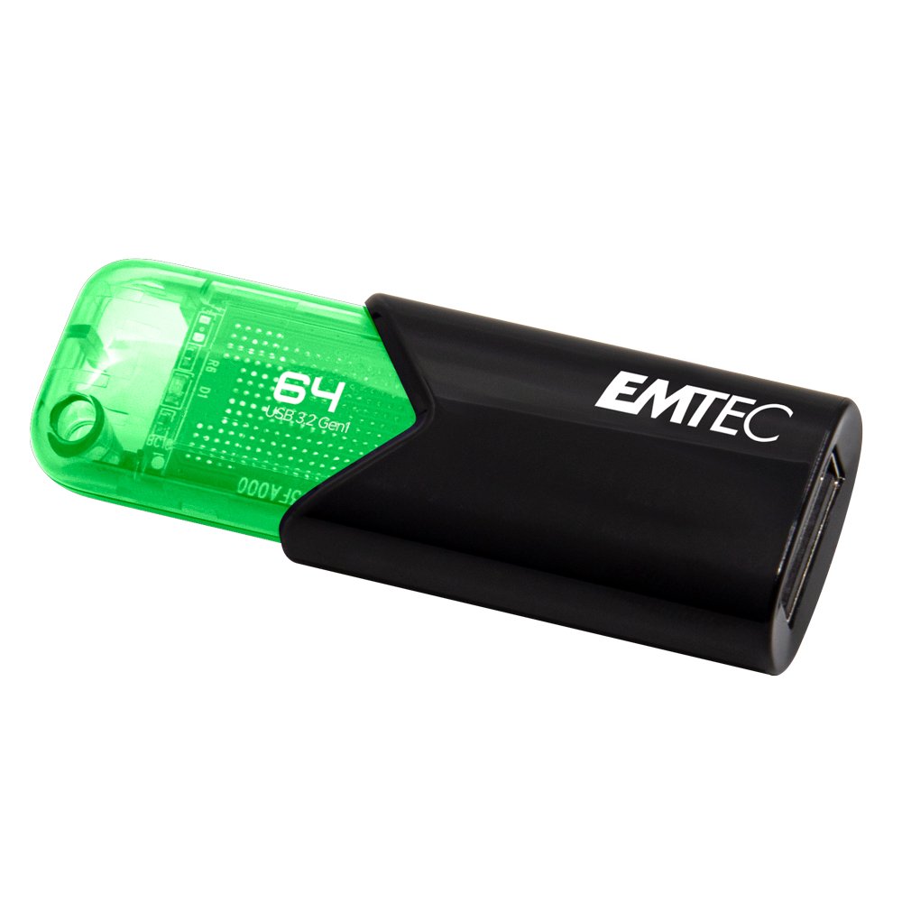Pendrive Emtec Usb-Stick 64 Gb B110 Usb 3.2 Click Easy Green