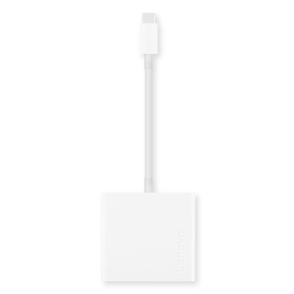 Adaptador De Alimentaciã³n De Concentrador De Viaje 3 En 1 Usb-C De Lenovo, Vga, Hdmi, Usb 3.0