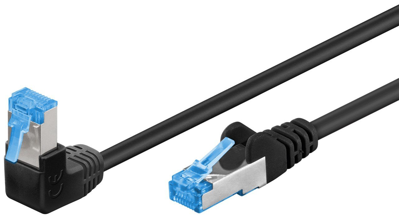 Goobay 51557 Cable De Red Negro 1 M Cat6a S/Ftp (S-Stp) Negro, 1 M, Cat6a, S/Ftp (S-Stp), Rj-45, Rj-45