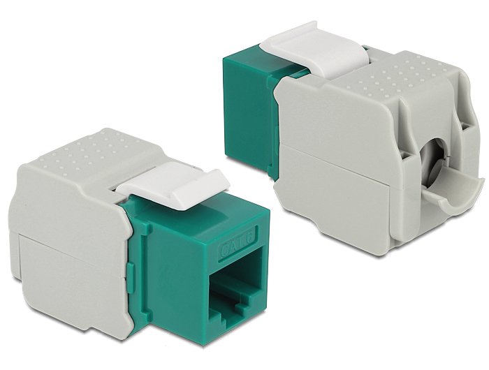 Delock 86349 Conector Rj45 Para Módulo Keystone > Lsa Cat.6 Utp Verde