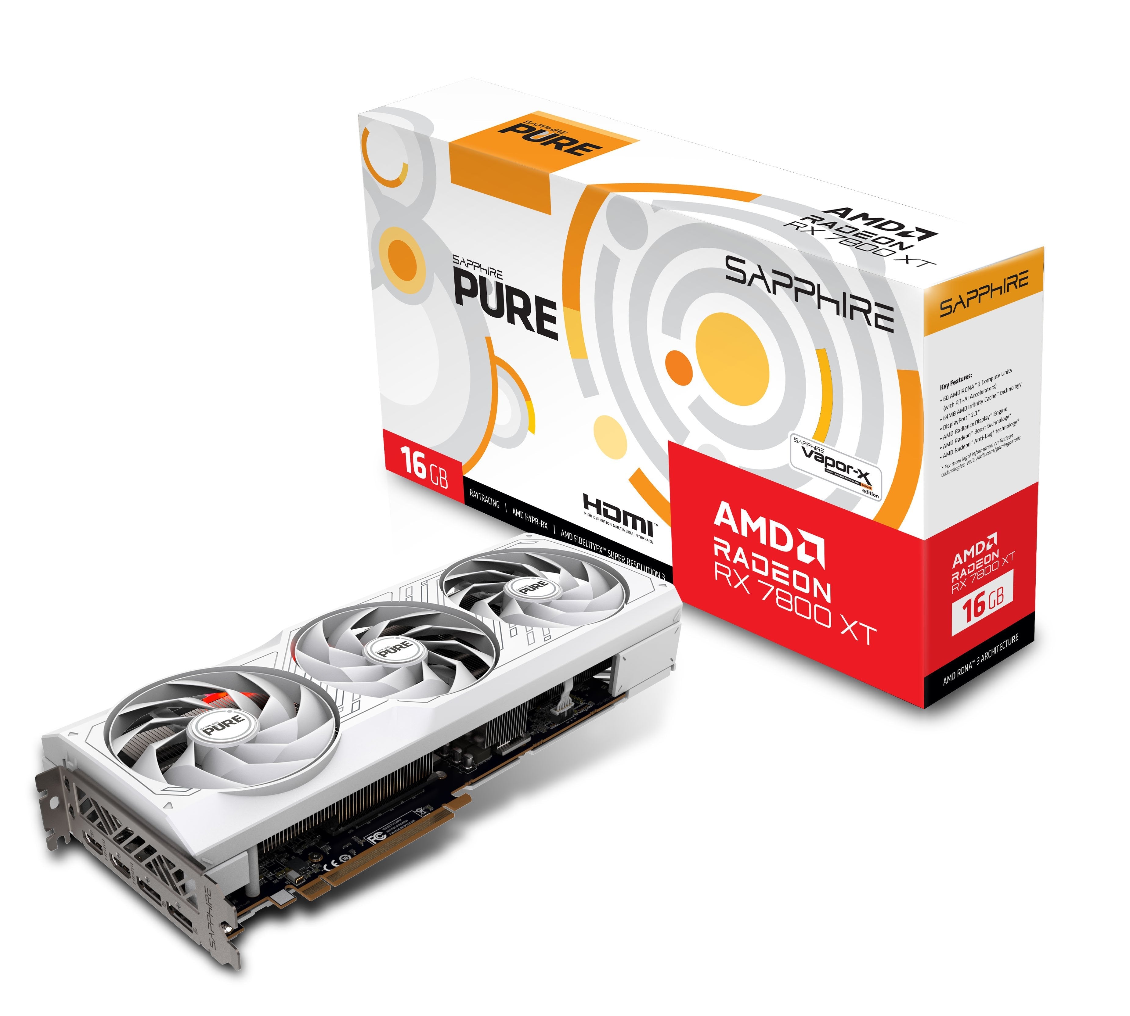 EAN 4895106294455 - Sapphire PURE Radeon RX 7800 XT AMD 16 GB GDDR6 imagen 7