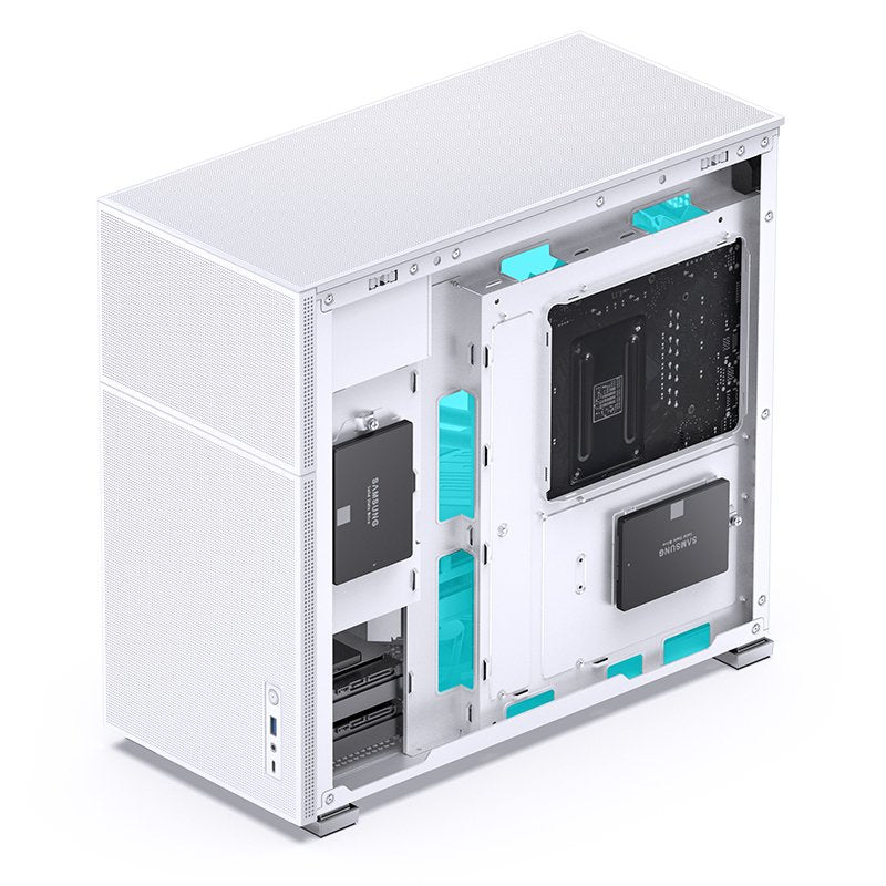 Jonsbo D41 Mesh Atx Carcasa, Tempered Glass - Blanco