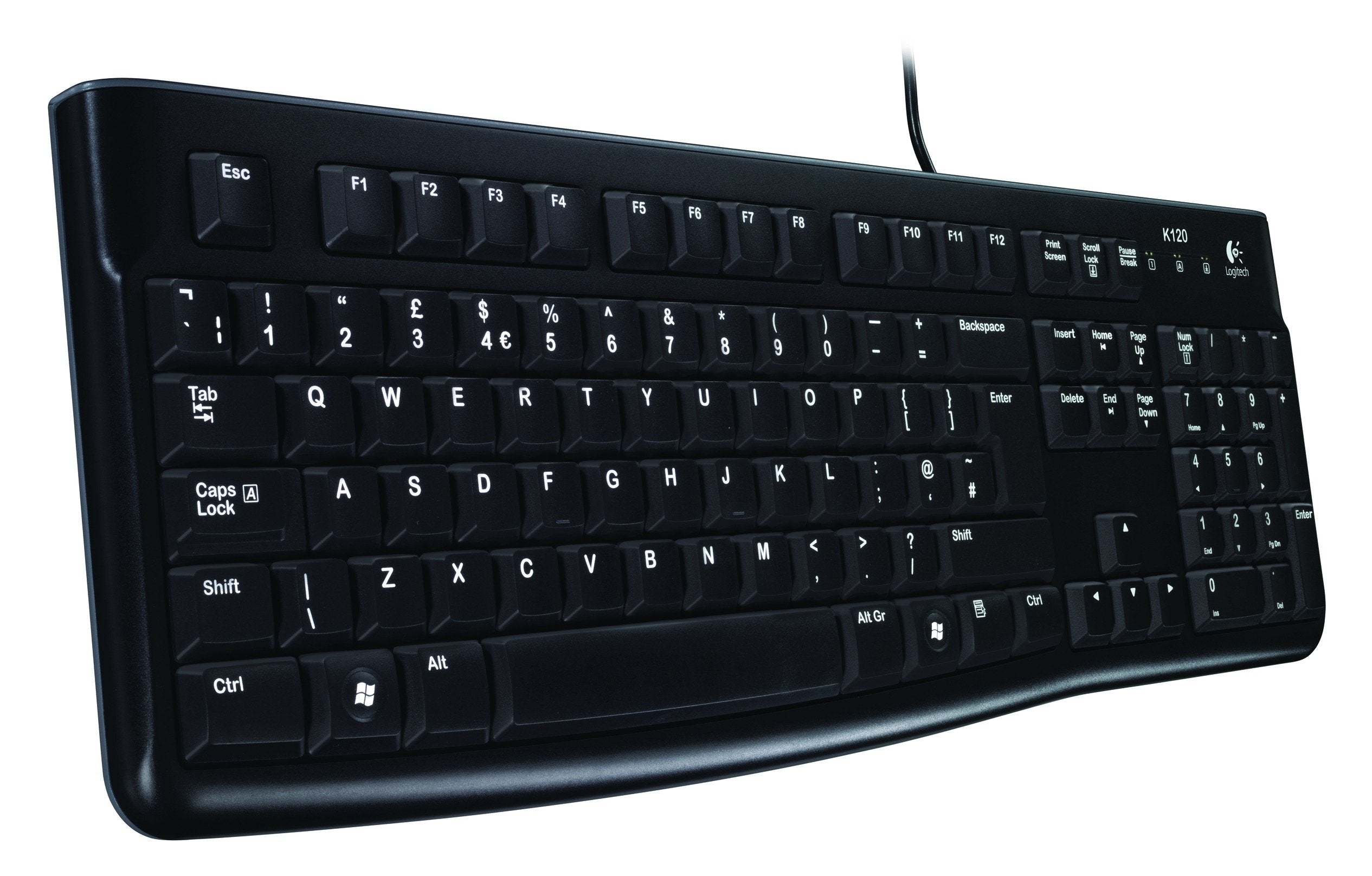 Logitech K120 Corded Teclado Teclado Usb Qwertz Suizo Negro
