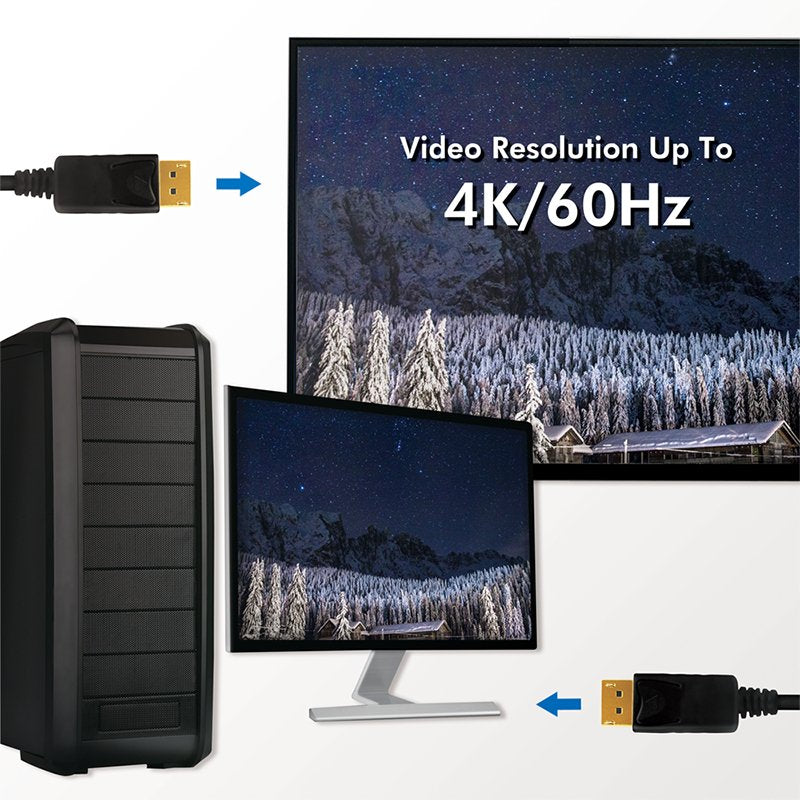 Logilink Cd0102 Cable Displayport 3 M Negro 1.2, 4k/60hz