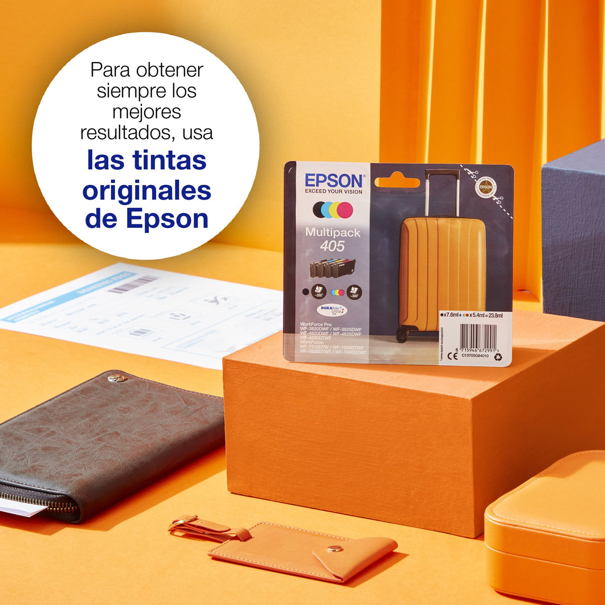 EAN 8715946672229 - Epson 405XL DURABrite Ultra Ink cartucho de tinta 1 pieza(s) Original High (L) Yield Amarillo imagen 2
