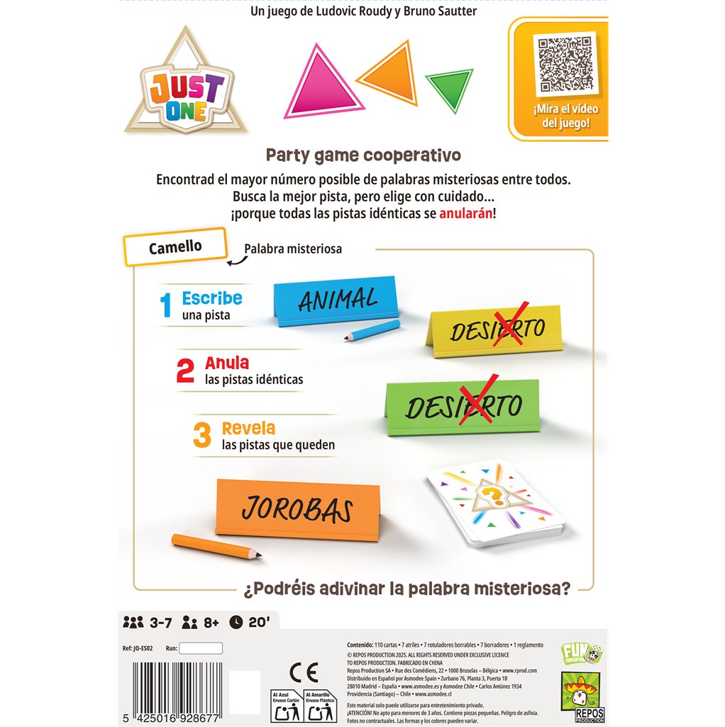 EAN 5425016928677 - Asmodee Just One 20 min Juego de mesa Estrategia imagen 2